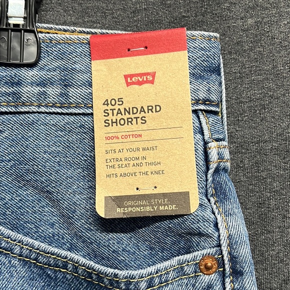 💥3/$30💥NWT - LEVI’S 405 STANDARD 10" MEN'S SHORTS - SIZE 40 - Picture 8 of 9